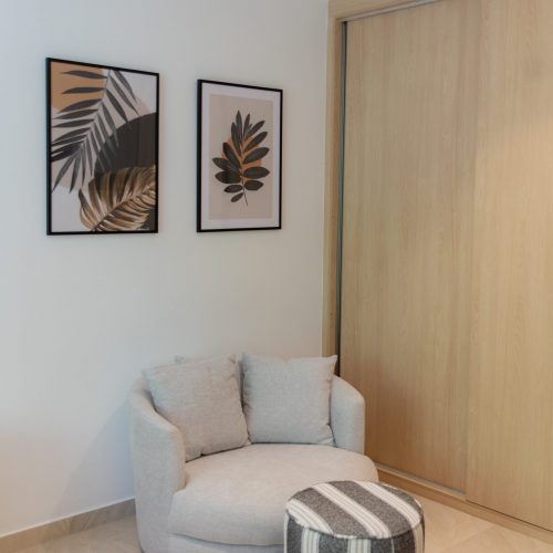 Studio with mountain view